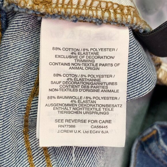 Madewell Women's Cali Demi Boot Step Raw Hem Stretch Denim Jeans Size 28 - Picture 8 of 13